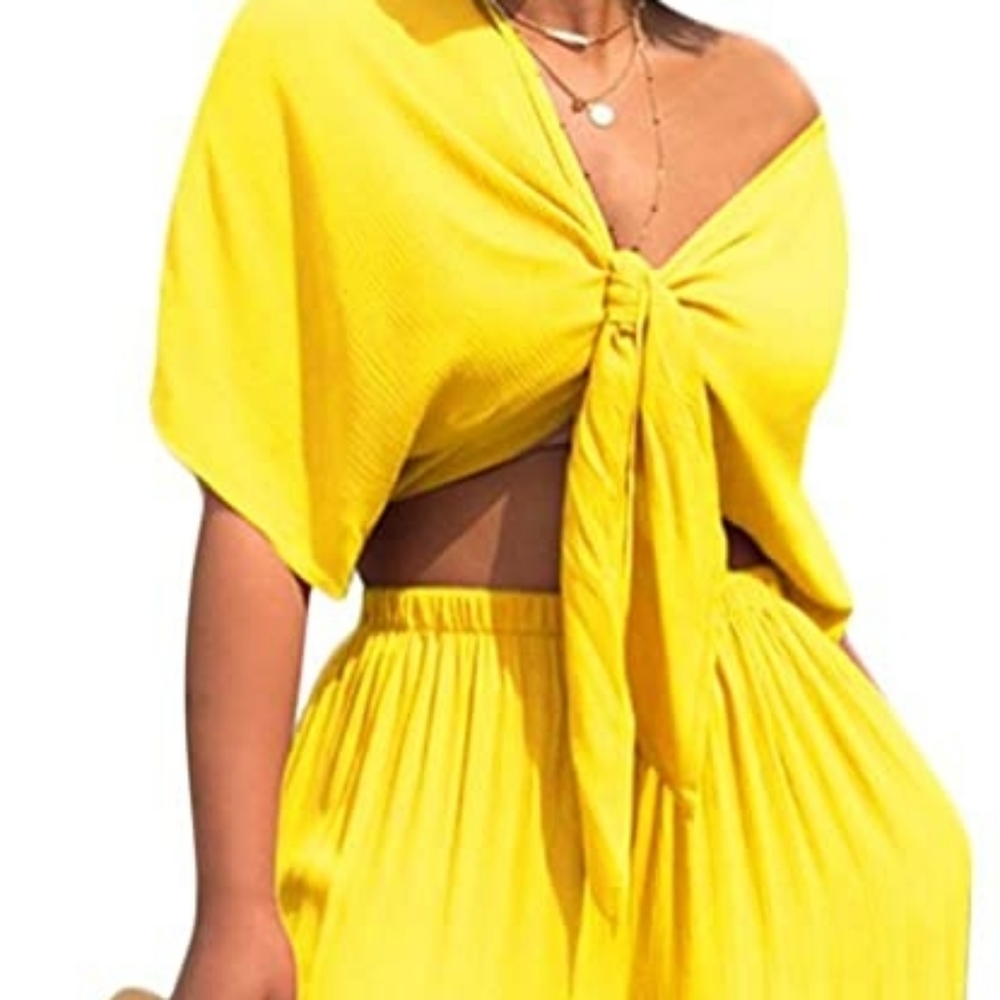 2 piece crop top set